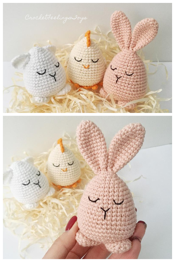 Easter Egg Bunny  Crochet Patterns