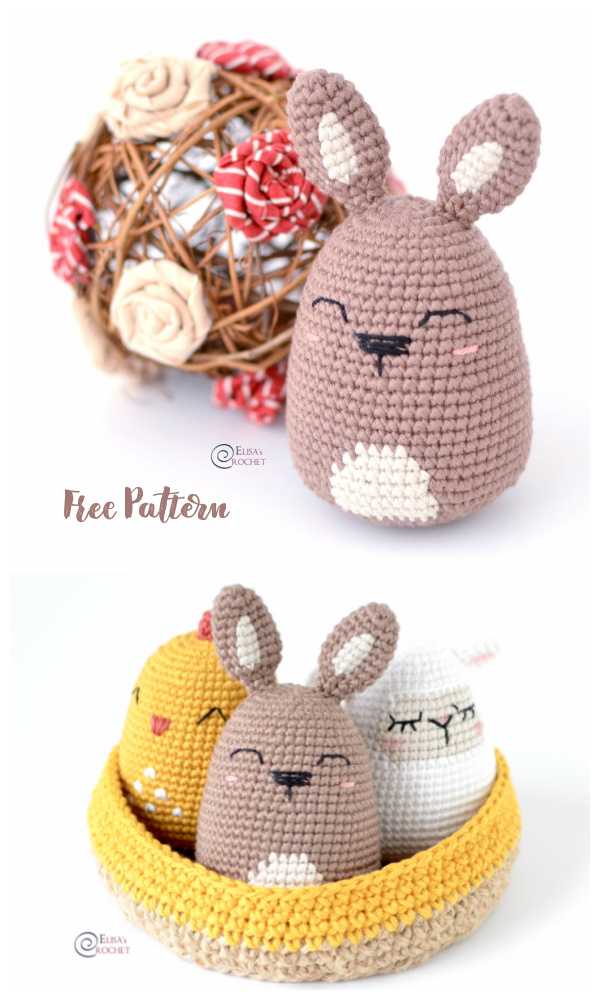 Easter Egg Bunny Crochet Patterns