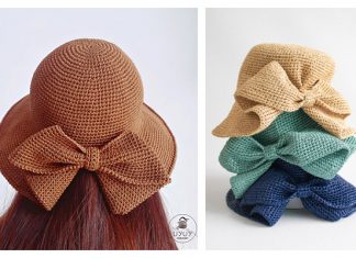 Fabulous Bow Hat Crochet Patterns + Video Bow Hat Crochet Pattern + Video