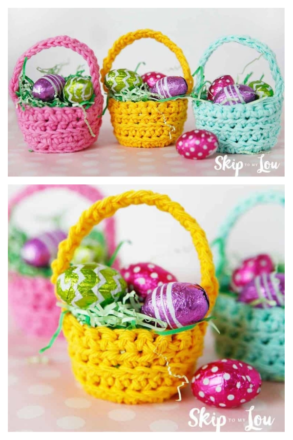 Cutest Mini Crochet Basket Free Crochet Patterns