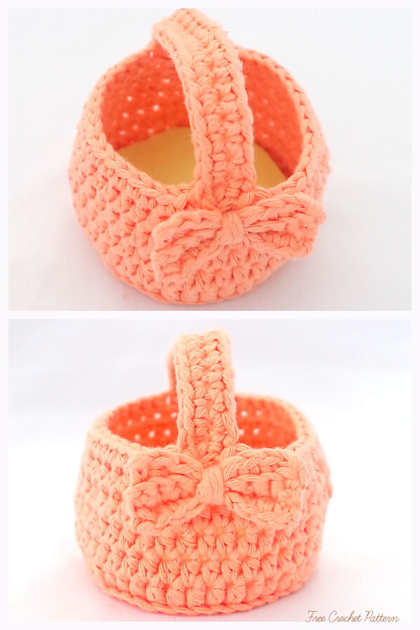 Mini Bunny Easter Gift Bag Free Crochet Patterns
