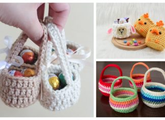 10 Mini Easter Basket Free Crochet Patterns Mini Easter Basket Free Crochet Patterns