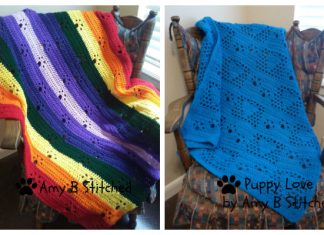 Paw Print Blanket Free Crochet Patterns Paw Print Blanket Free Crochet Patterns