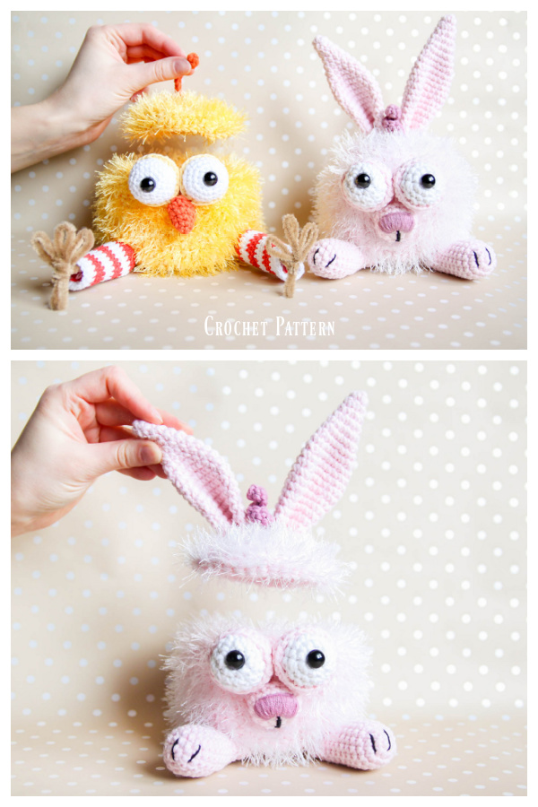 Crazy Bunny Basket Crochet Pattern