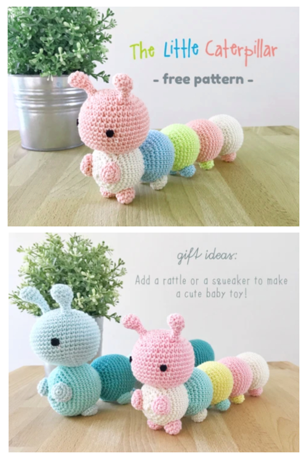 Crochet The Little Caterpillar Amigurumi Free Patterns