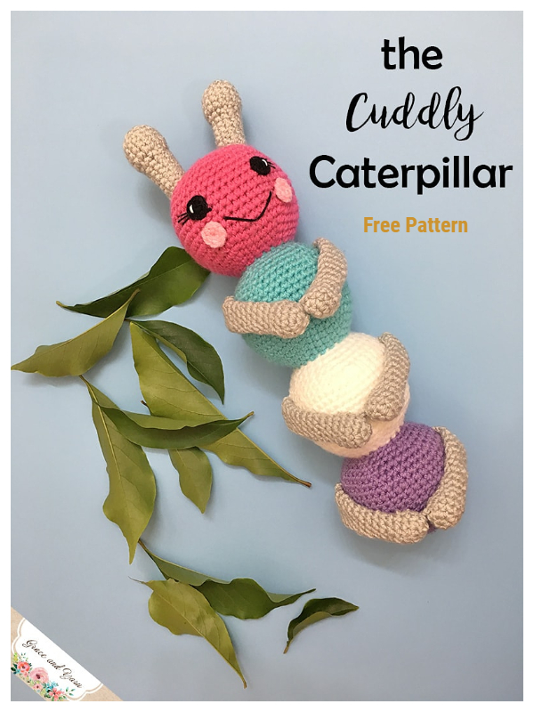 Crochet The Cuddly Caterpillar Amigurumi Free Patterns