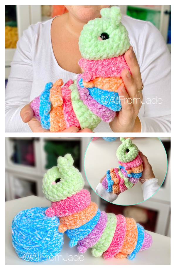 Crochet Chantal the Caterpillar Amigurumi Pattern