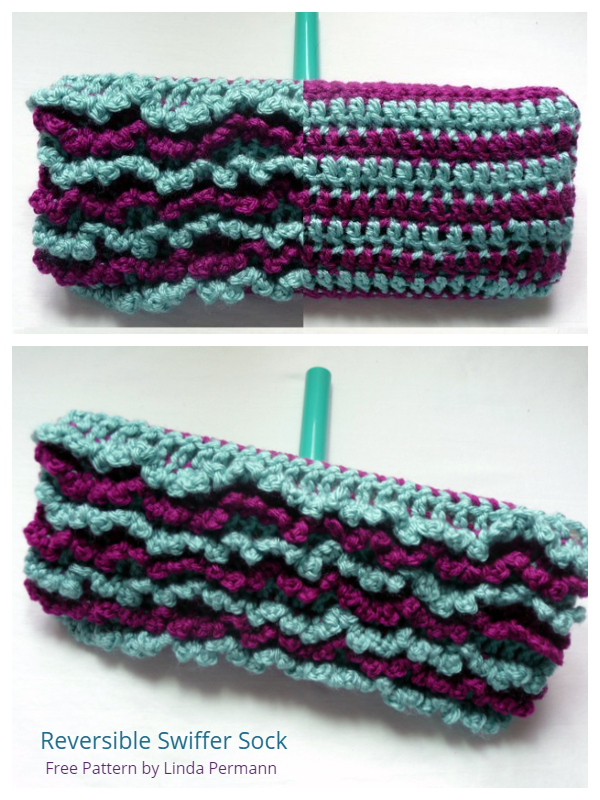 Reversible Swiffer Sock Cover Free Crochet Patterns