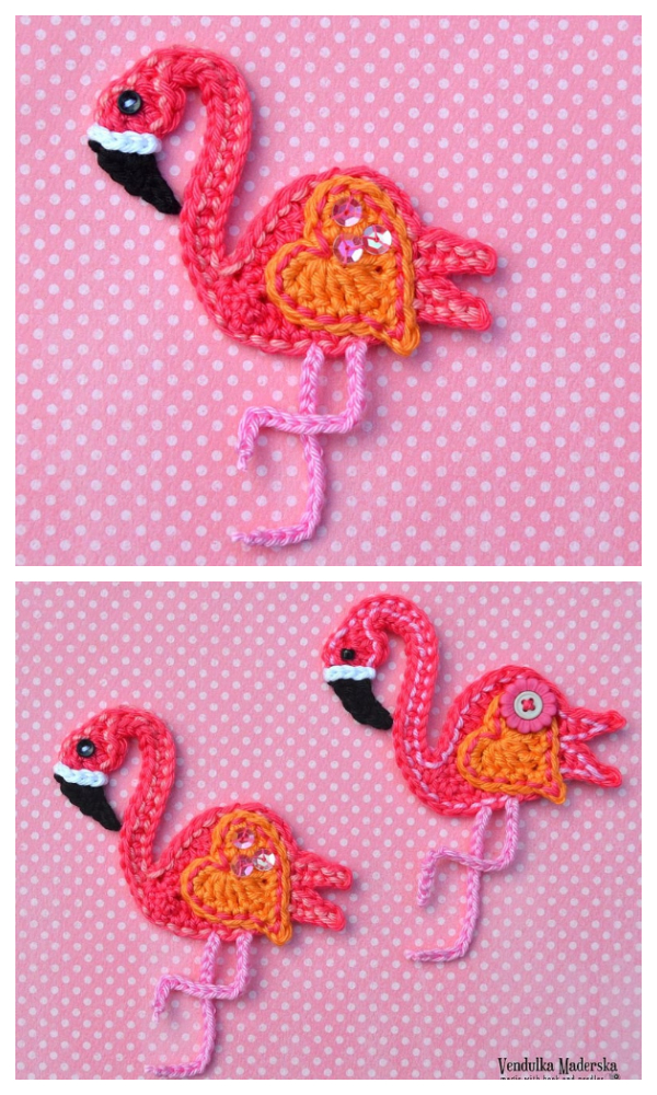 Flamingo Applique Crochet Patterns
