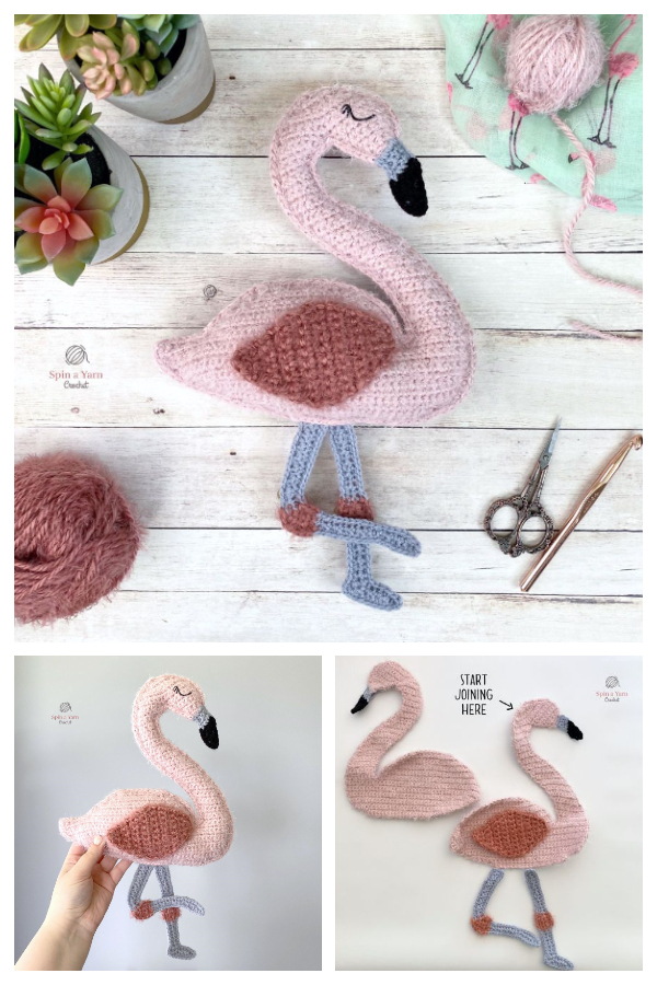 Sweet Ragdoll Flamingo Free Crochet Patterns