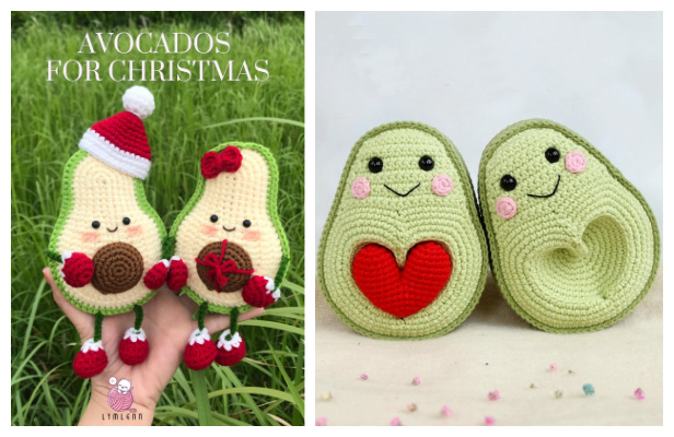 Crochet Avocado Friend Anigurumi Free Pattern