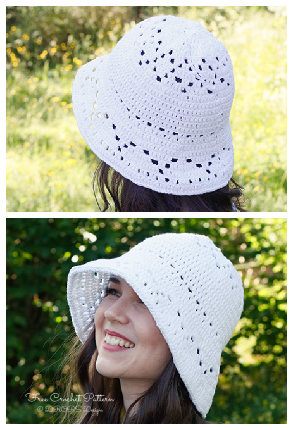 Simple Breezy Belle Hat Free Crochet Patterns