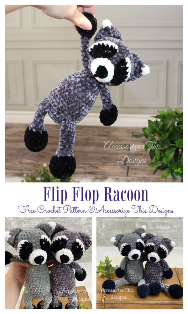 Crochet GIGI the Raccoon Amigurumi Free Patterns