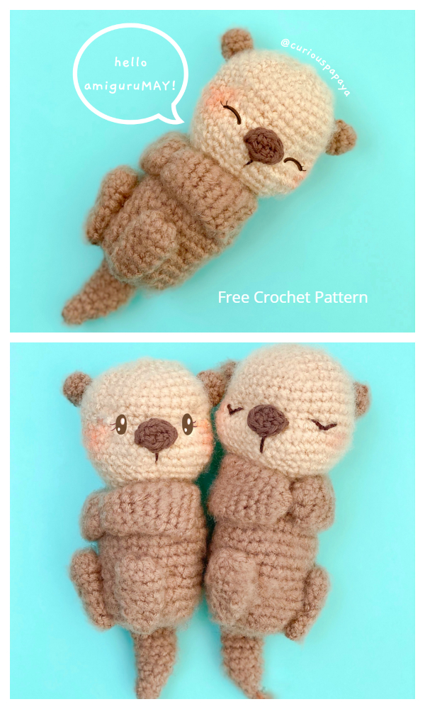 Crochet Sea Otters Amigurumi Free Patterns
