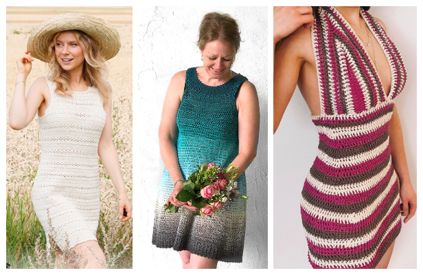 Gorgeous Lady Summer Dress Free Crochet Patterns