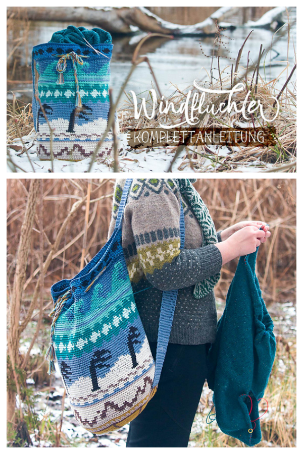 Windflüchter Mochila Tapestry Bag Free Crochet Patterns 