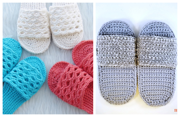 Spa Slippers Free Crochet Patterns