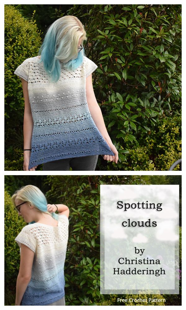 Summer Spotting Clouds Top Free Crochet Patterns