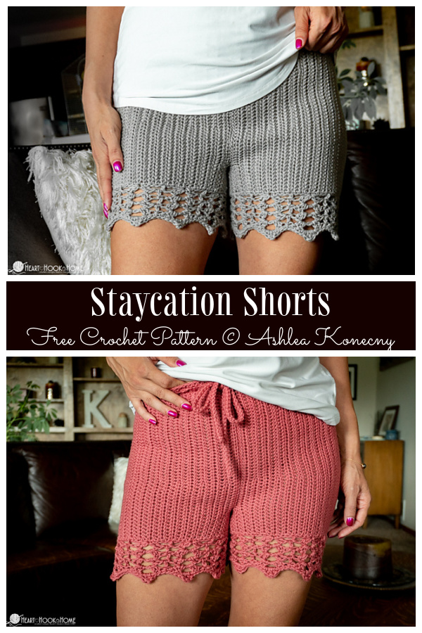 Women Staycation Shorts Free Crochet Patterns