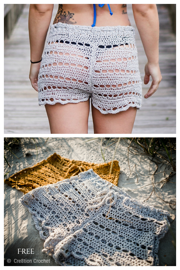 Women Summer Breeze Shorts Free Crochet Patterns