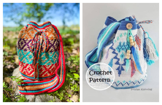 Mochila Tapestry Bag Free Crochet Patterns & - Magazine