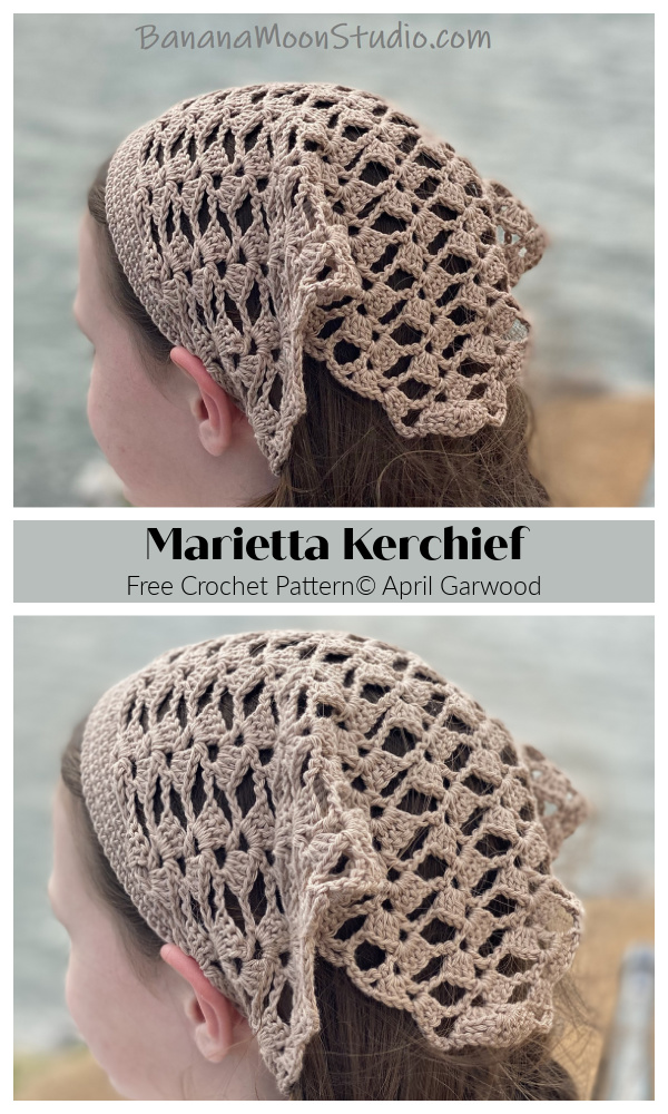 Bandana Marietta Kerchief Free Crochet Patterns