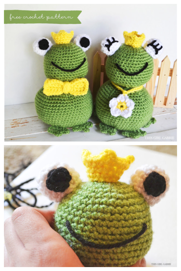 Crochet Frog Prince and Princess Amigurumi Free Patterns
