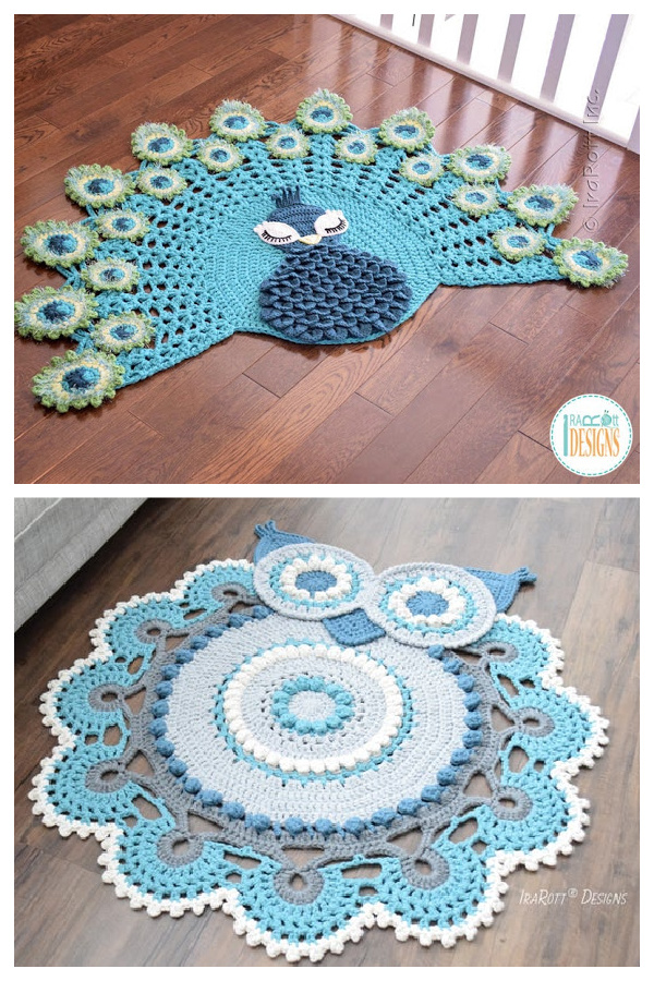 Fun Animal Rugs Crochet Patterns for Kids