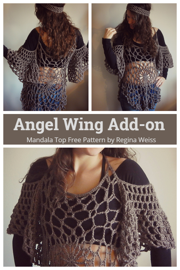 Angel Wing Doily Mandala Top Free Crochet Patterns