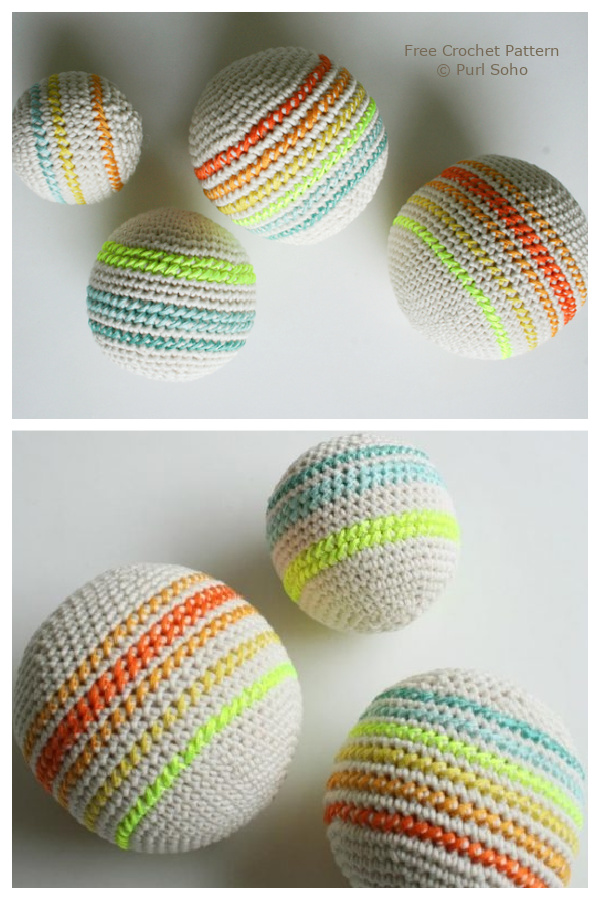 Cross Soft Toy Ball Free Crochet Patterns