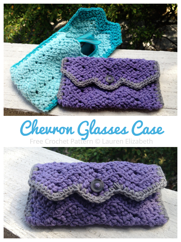 Chevron Sunglasses Cases Free Crochet Patterns