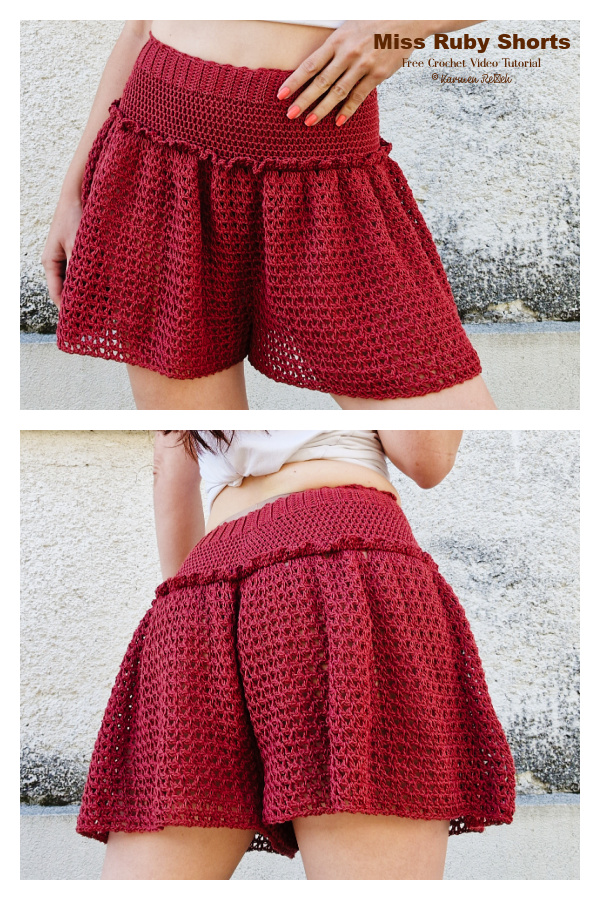 Miss Ruby Shorts Crochet Pattern + Video Tutorial