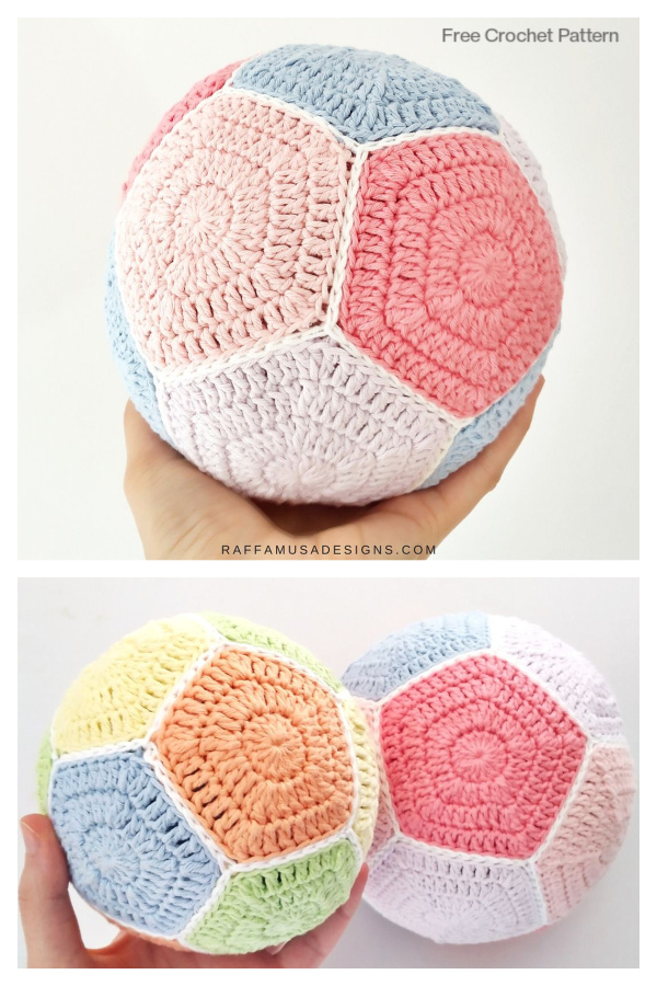 Soft Pentagon Ball Free Crochet Pattern