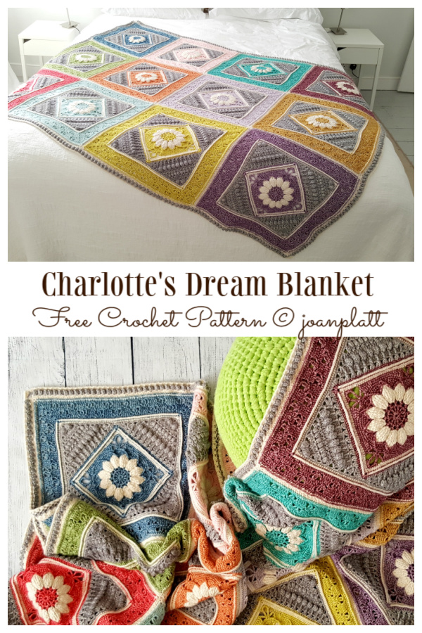 Charlotte’s Dream Blanket Free Crochet Patterns