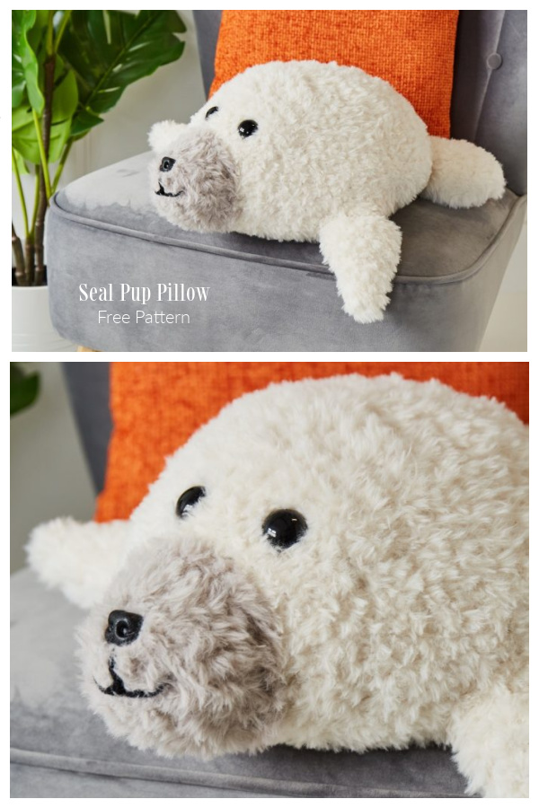 Crochet Seal Pup Pillow Amigurumi Free Patterns