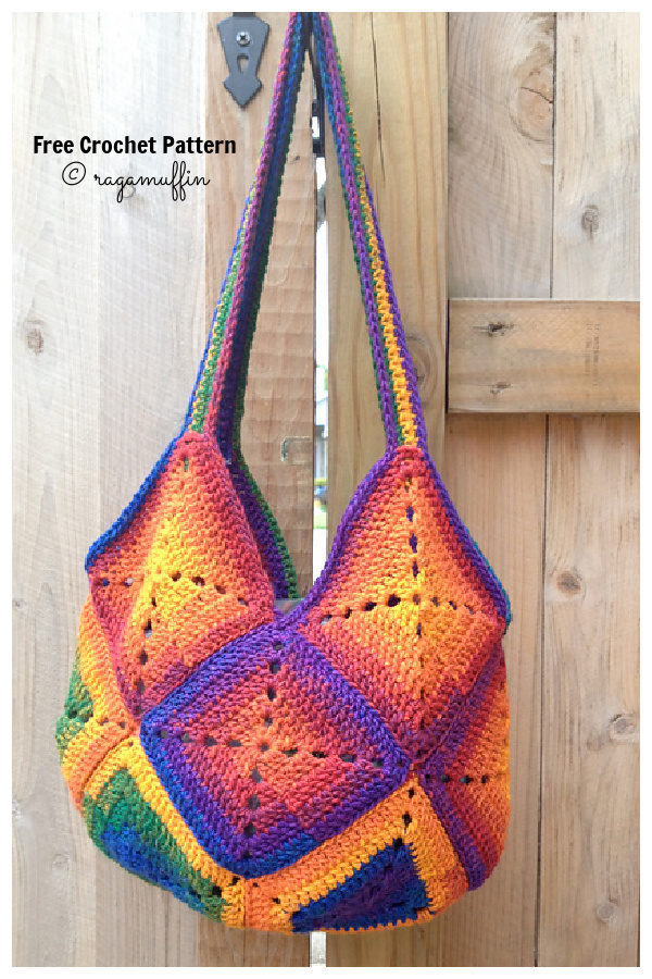 Granny Squares Bag Free Crochet Patterns