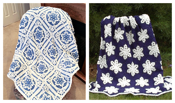 Snowflake Blanket Free Crochet Patterns