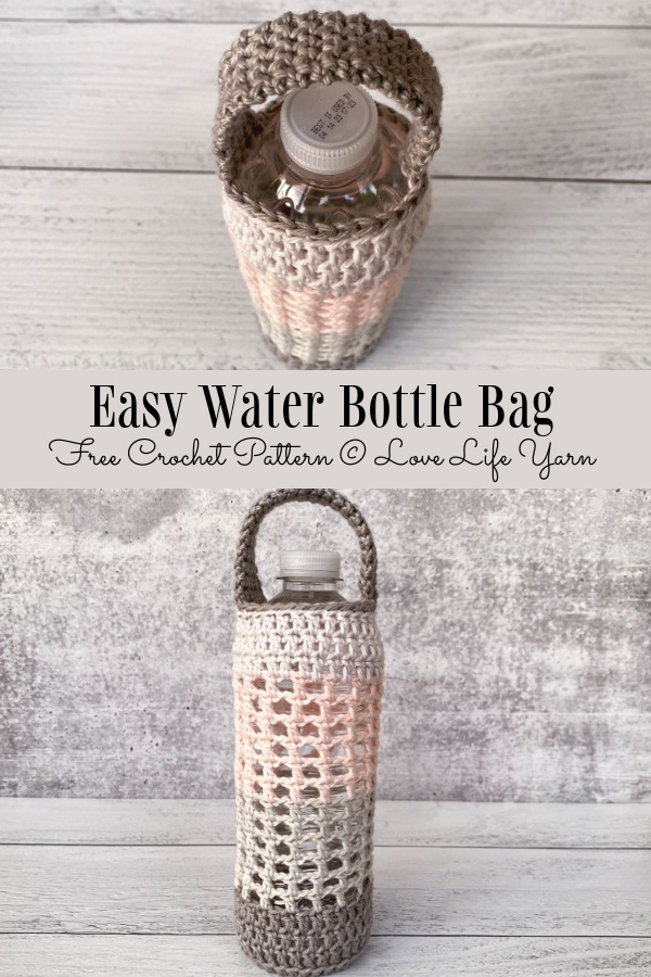 Easy Water Bottle Holder Free Crochet Patterns