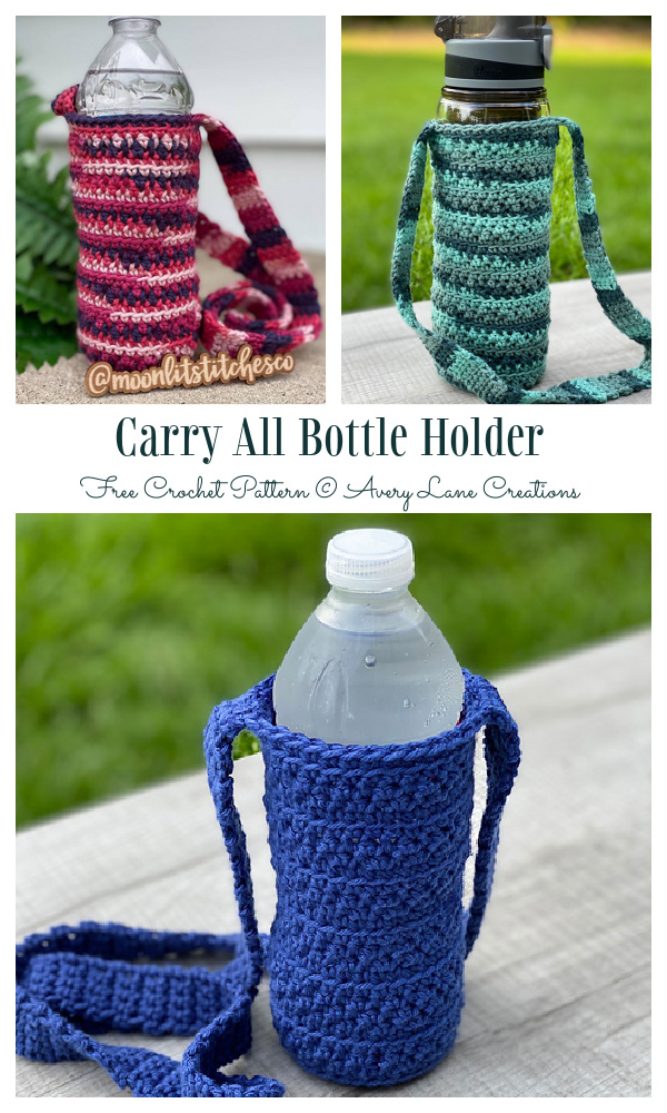 Lovely Water Bottle Holder Free Crochet Patterns