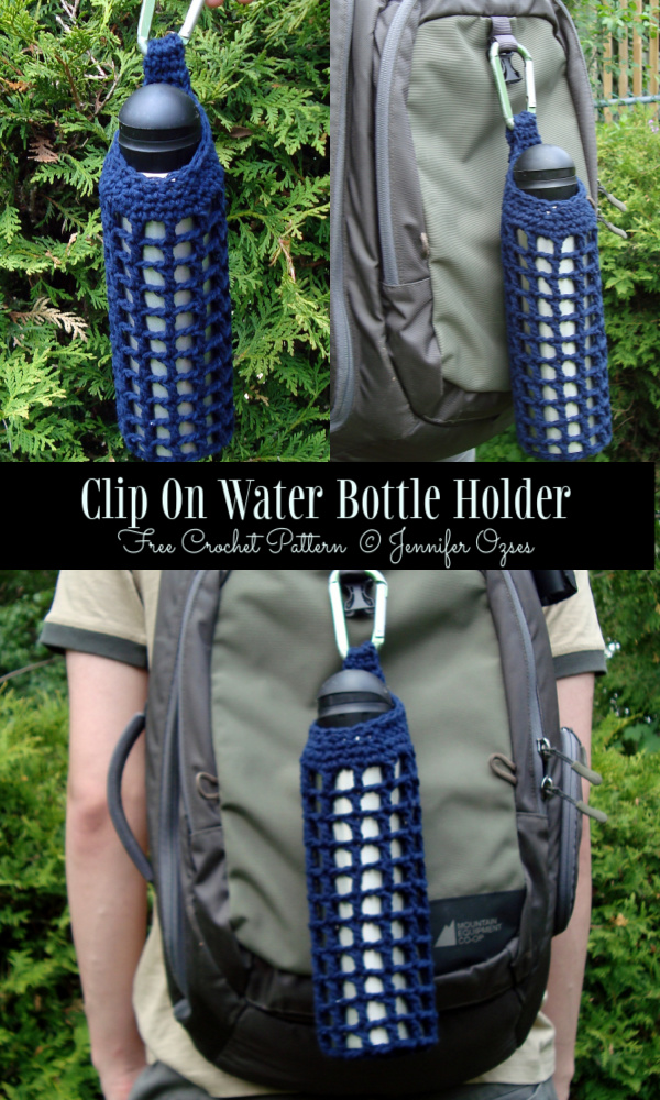 Clip On Water Bottle Holder Free Crochet Patterns