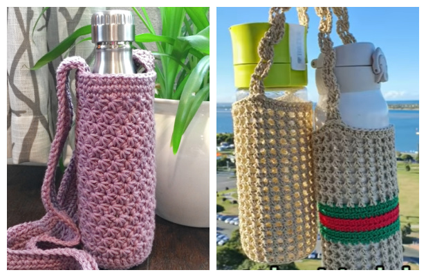 Water Bottle Holder Free Crochet Patterns