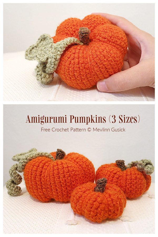 Amigurumi Pumpkin Free Crochet Patterns 
