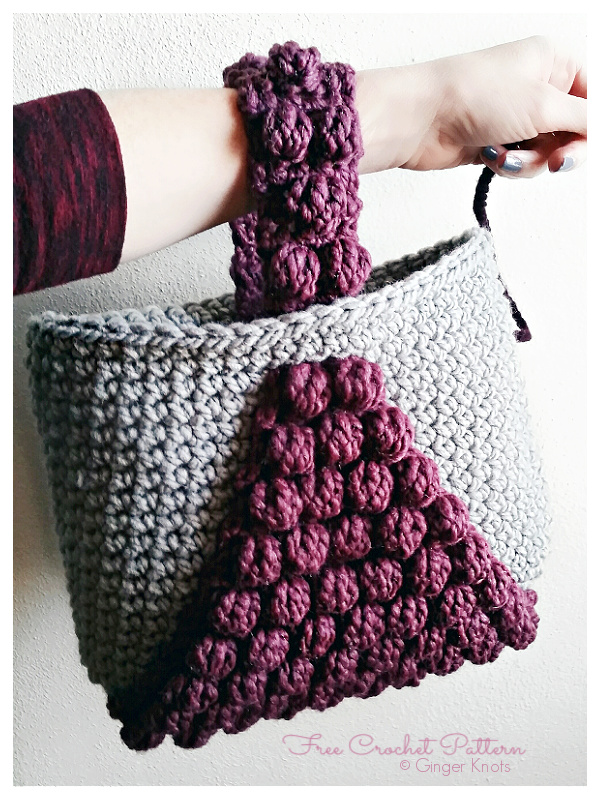 The Bobble Tote Bag Free Crochet Patterns