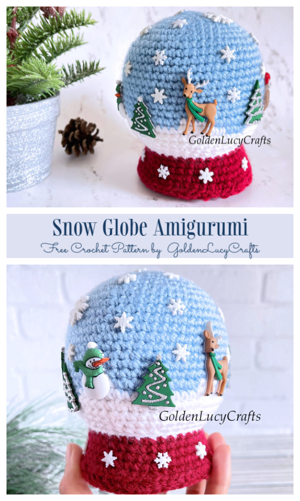 Crochet Snow Globe Amigurumi Free Pattern