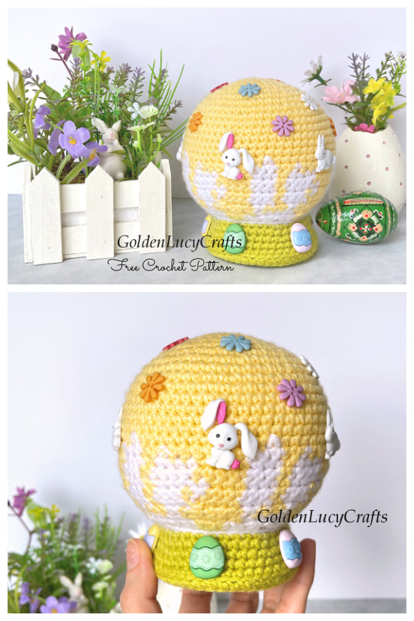 Crochet Snow Globe Easter Amigurumi Free Patterns
