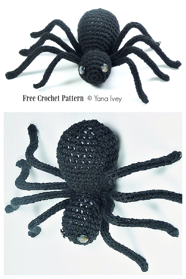 Crochet Halloween Spider Amigurumi Free Patterns