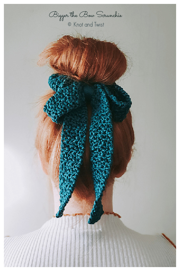 Bigger the Bow Scrunchie Crochet Patterns 