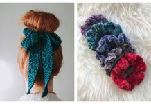 Hair Scrunchies Free Crochet Patterns & Paid Hair Scrunchies Free Crochet Patterns