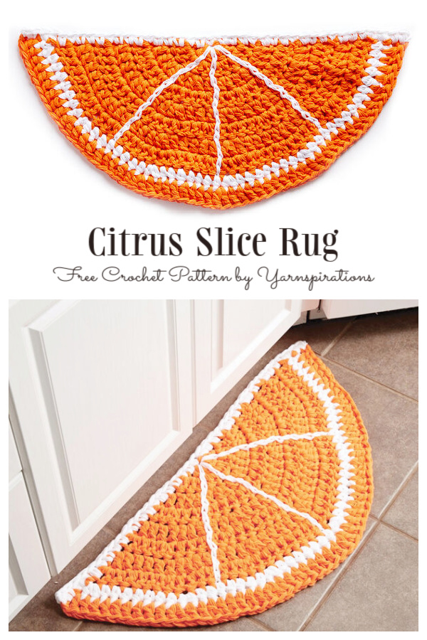Citrus Slice Rug Free Crochet Patterns