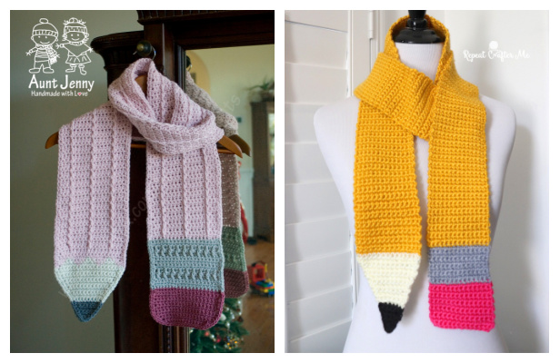 The Big Pencil Scarf Free Crochet Patterns for BTS